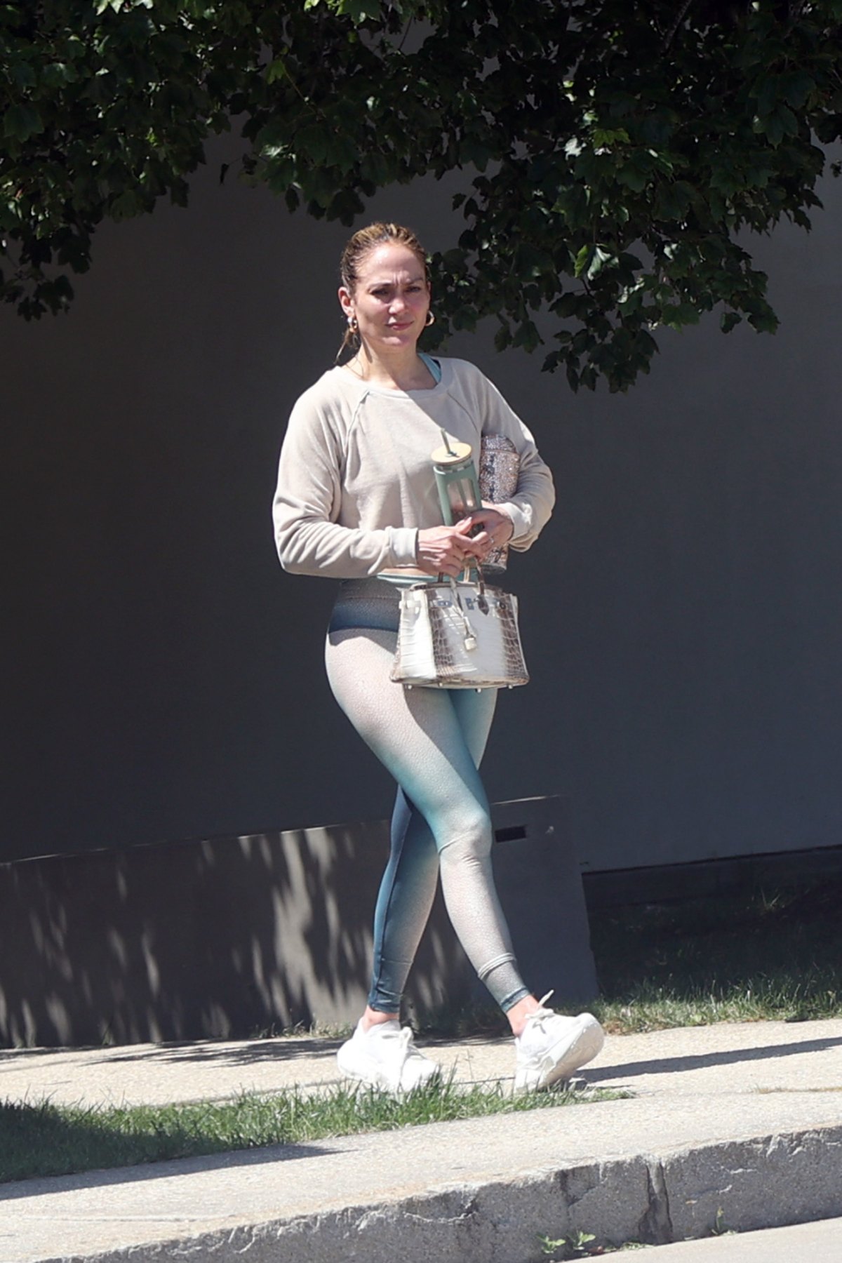 Jennifer Lopez Steps Out in Tie-Dye Sweat Suit and Another Birkin