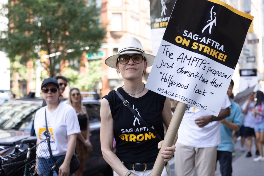 WGA SAG-AFTRA Strike: 100 Days Long. 100 Days Strong, New York, USA - 09 Aug 2023