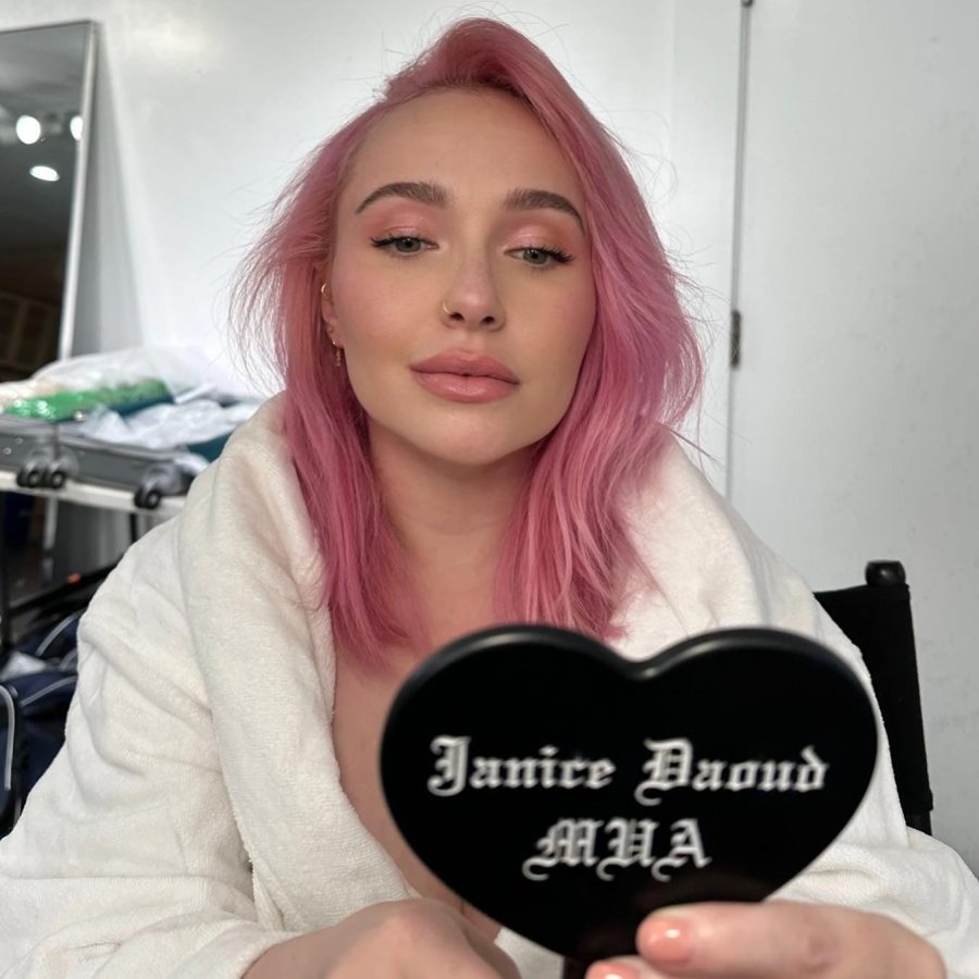 Hayden Panettiere Debuts Pink Hair 2