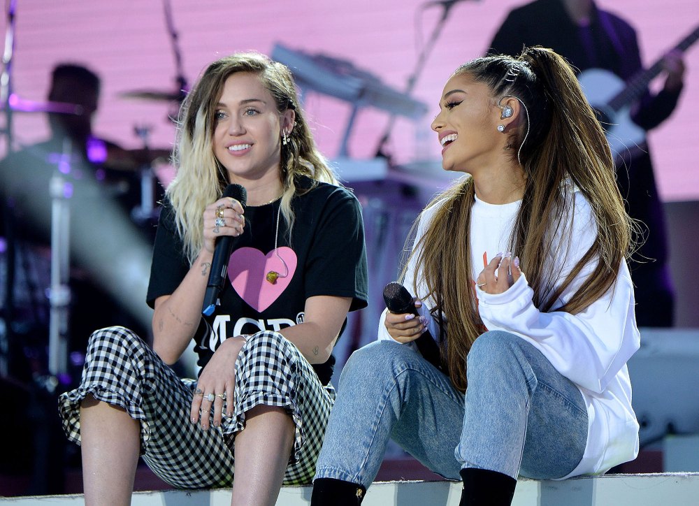 Miley Cyrus Recalls 'Flirting' With Ariana Grande During 2015 Duet | Us  Weekly