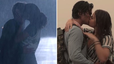Most Romantic TV Rain Kisses of All Time