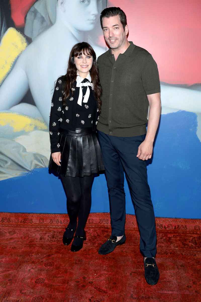 Zooey Deschanel and Jonathan Scott New York Fashion Week NYFW 2023