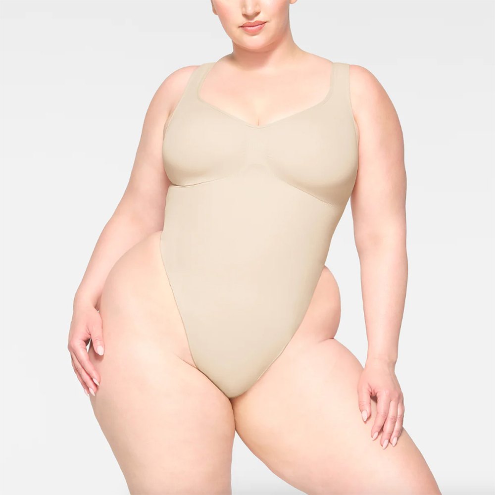 Skims Bodysuit for Women Shapewear Bodysuit String Tummy Control