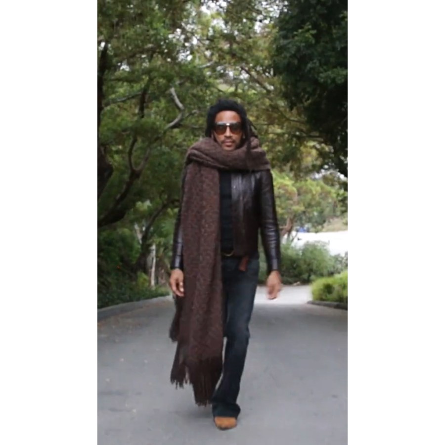 Lenny Kravitz Is Ready for the 1st Day of Fall With His Infamous 'Big Scarf'