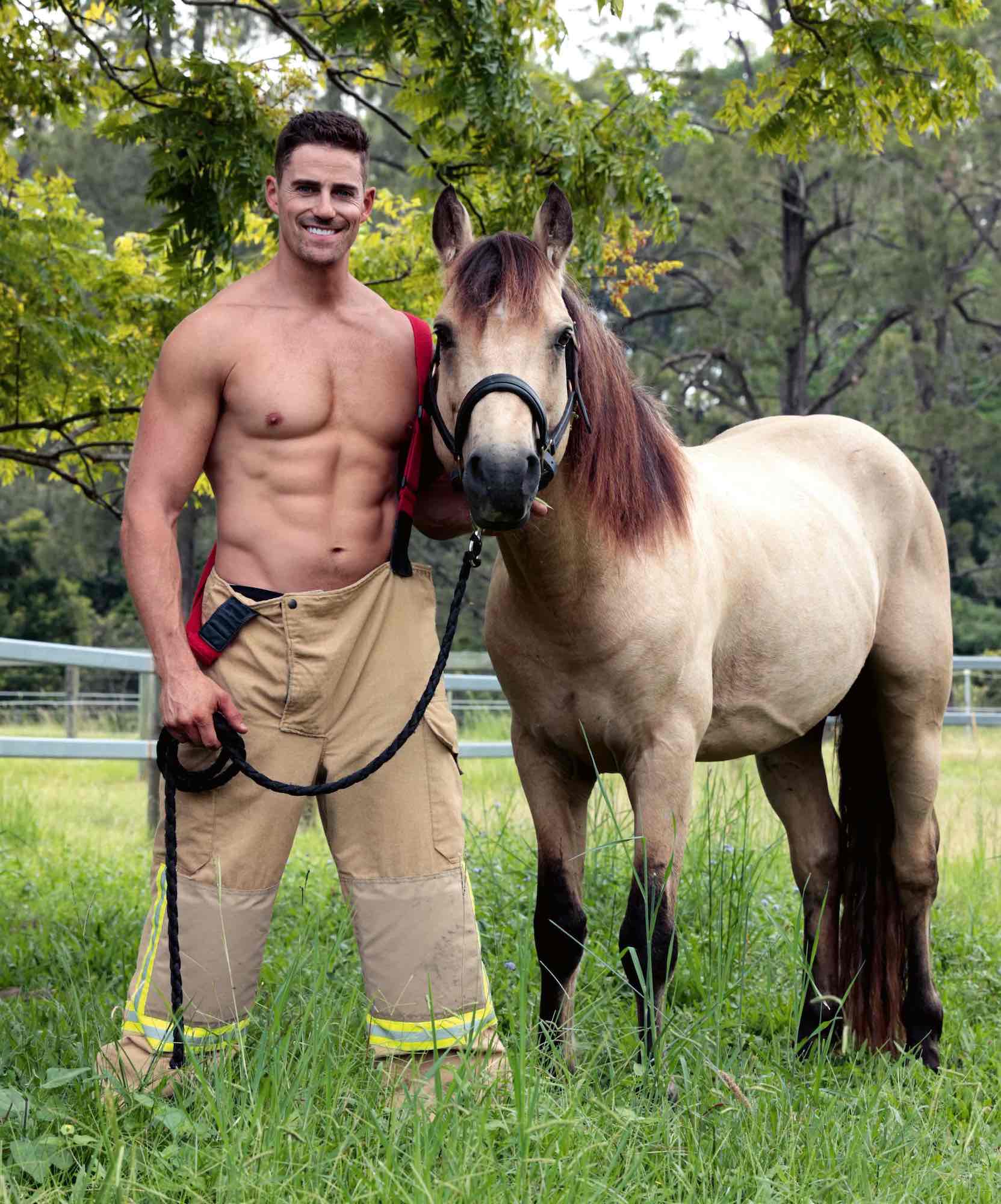 Australia Firefighters Pose With Cute Animals for Sexy 2024 Calendar