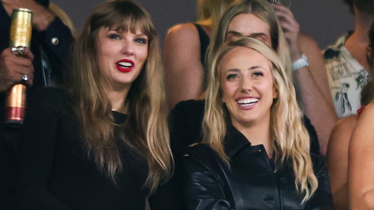 Taylor Swift and Brittany Mahomes Root for Their Guys in Matching