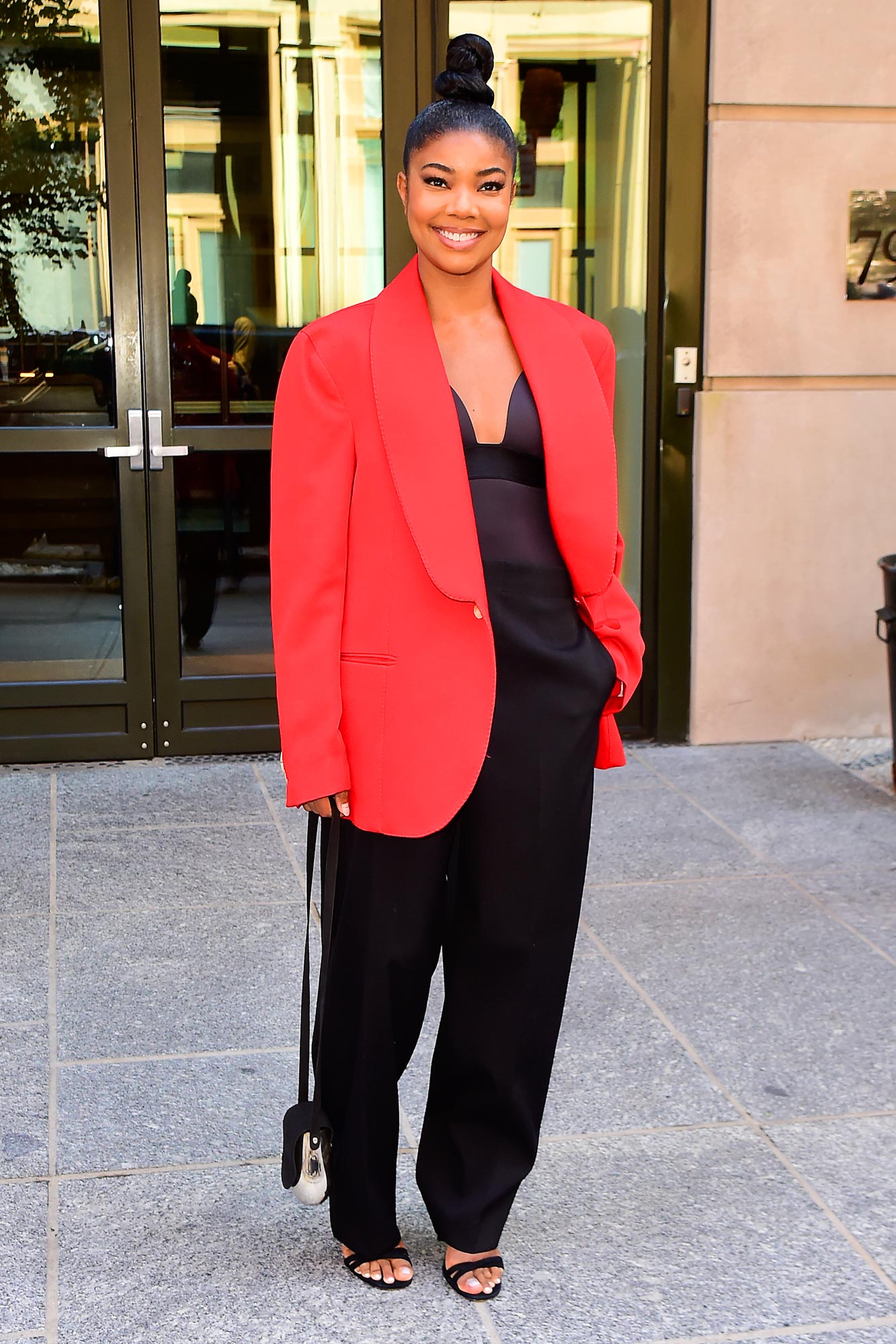 Cherry red shop blazer