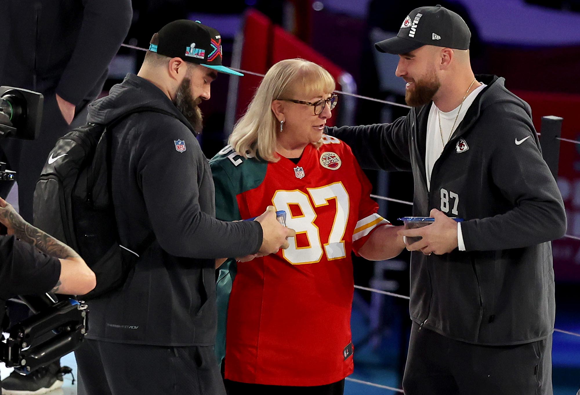 The Endearing Bond Between Donna Kelce and Her NFL-Star Sons, Travis and Jason Kelce