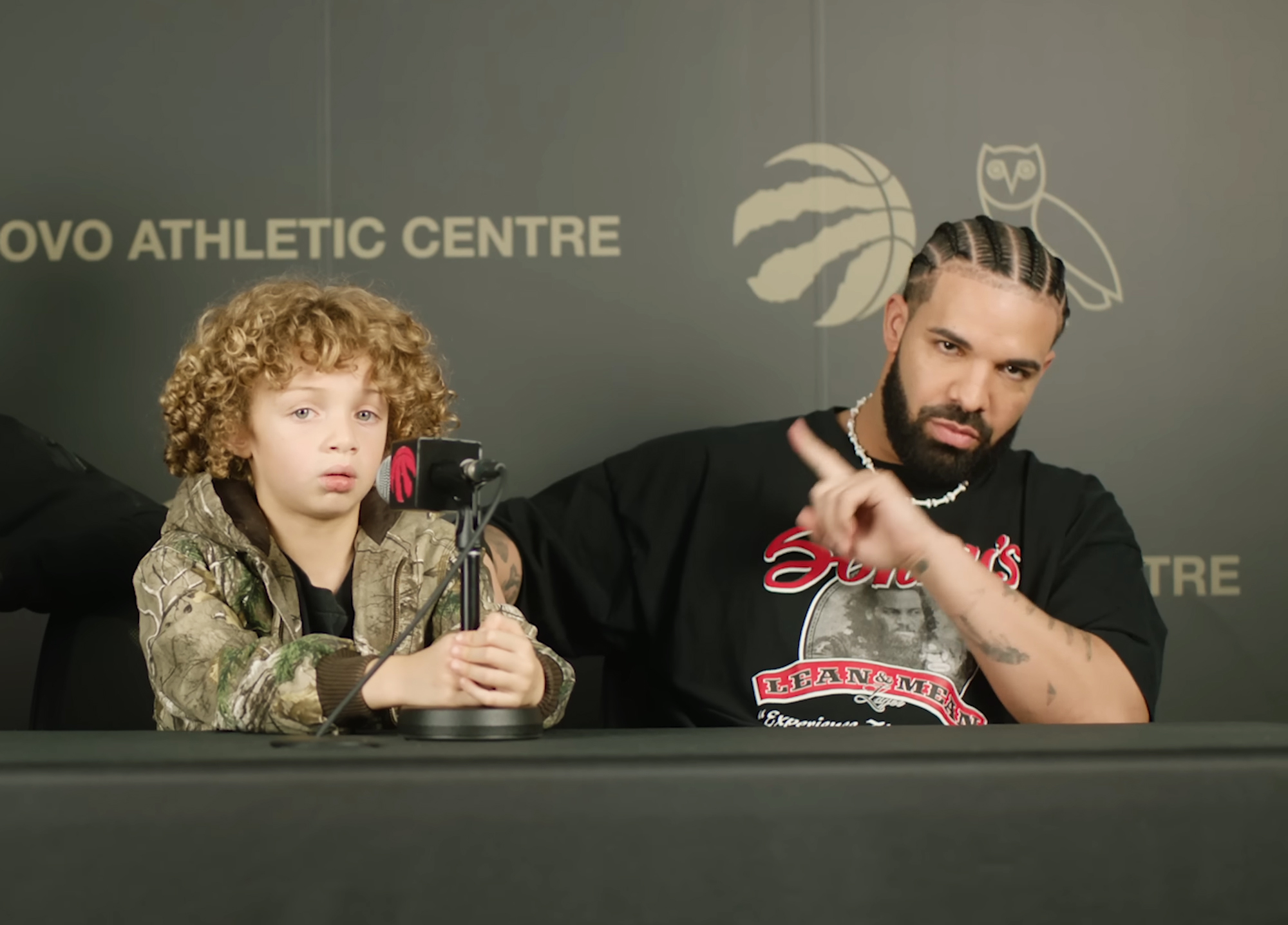 Drakes Son Adonis Rocks A Tattoo Of His Dads Face In 1st Music Video