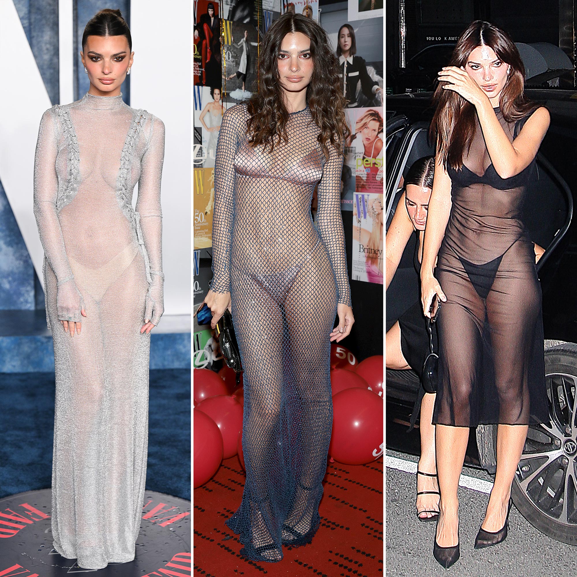 Every Time Emily Ratajkowski Dared to Wear Sheer Dresses