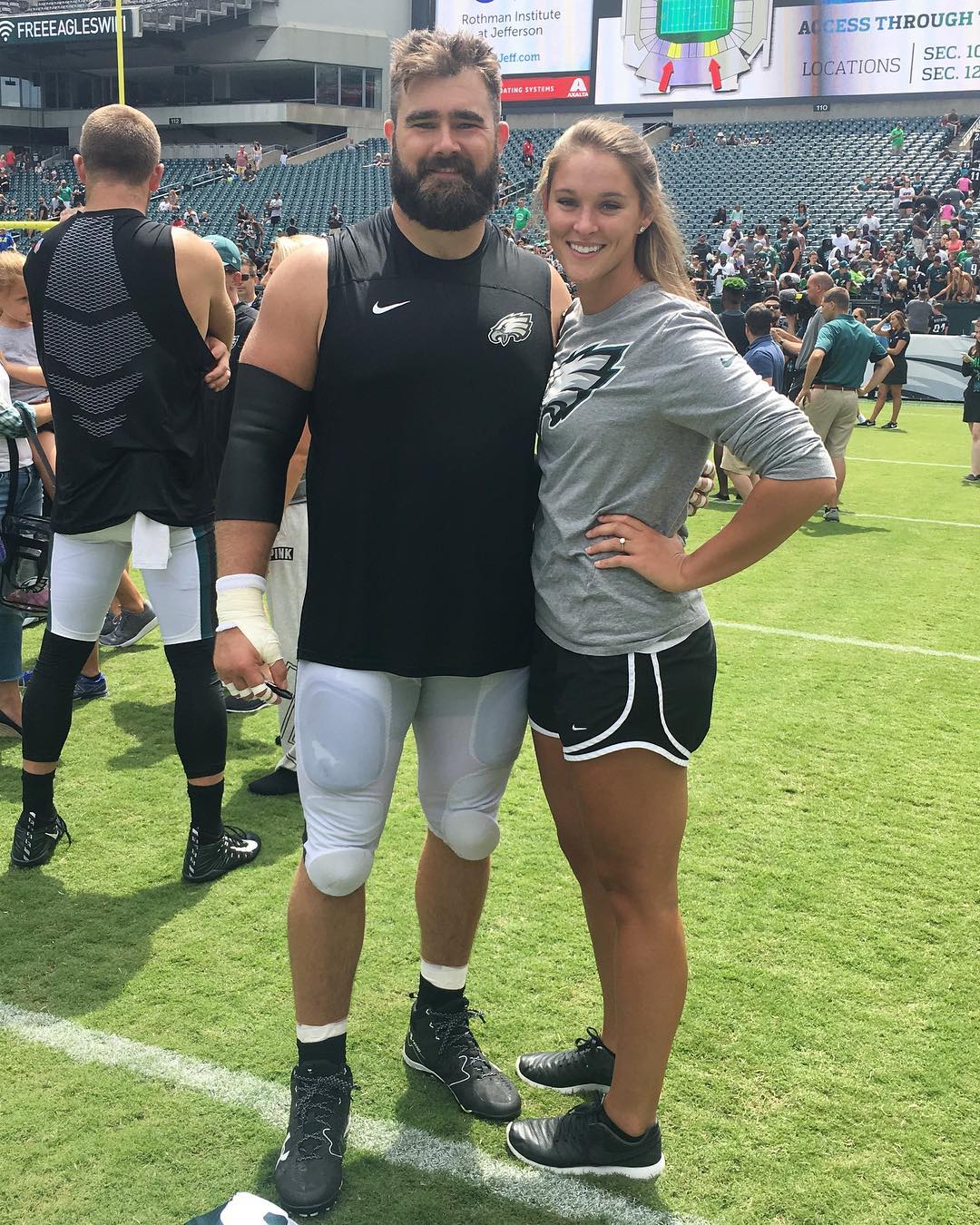 Eagles center Jason Kelce had to be carried home after drunken