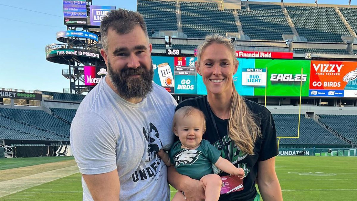 Jason Kelce and his wife, Kylie, are driving forces for Eagles