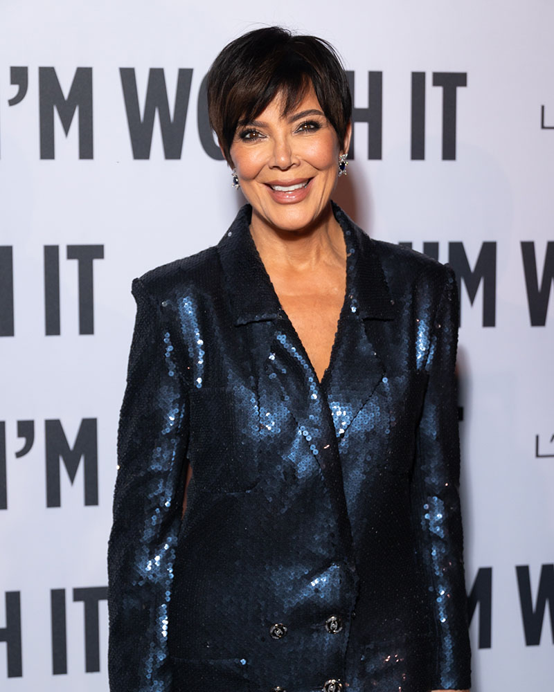 Kris Jenner's Givenchy Logo Track Jacket