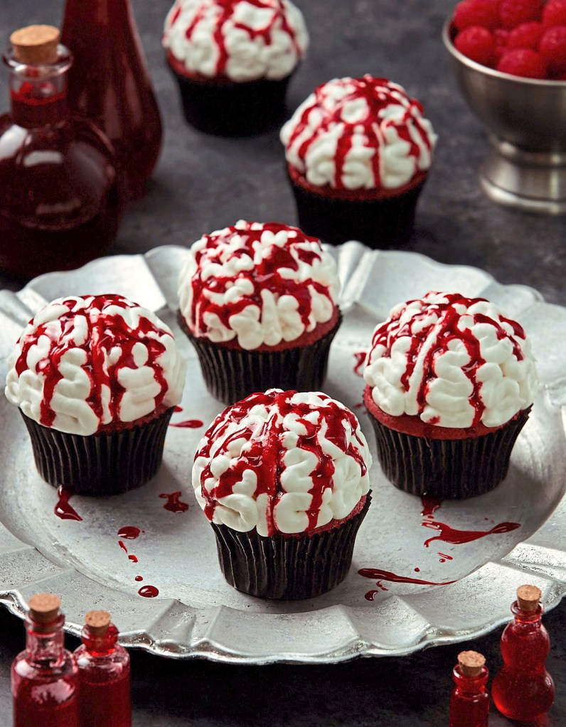 Rosanna Pansino Shares Her Spooky and Sweet Brain Cupcake Recipe