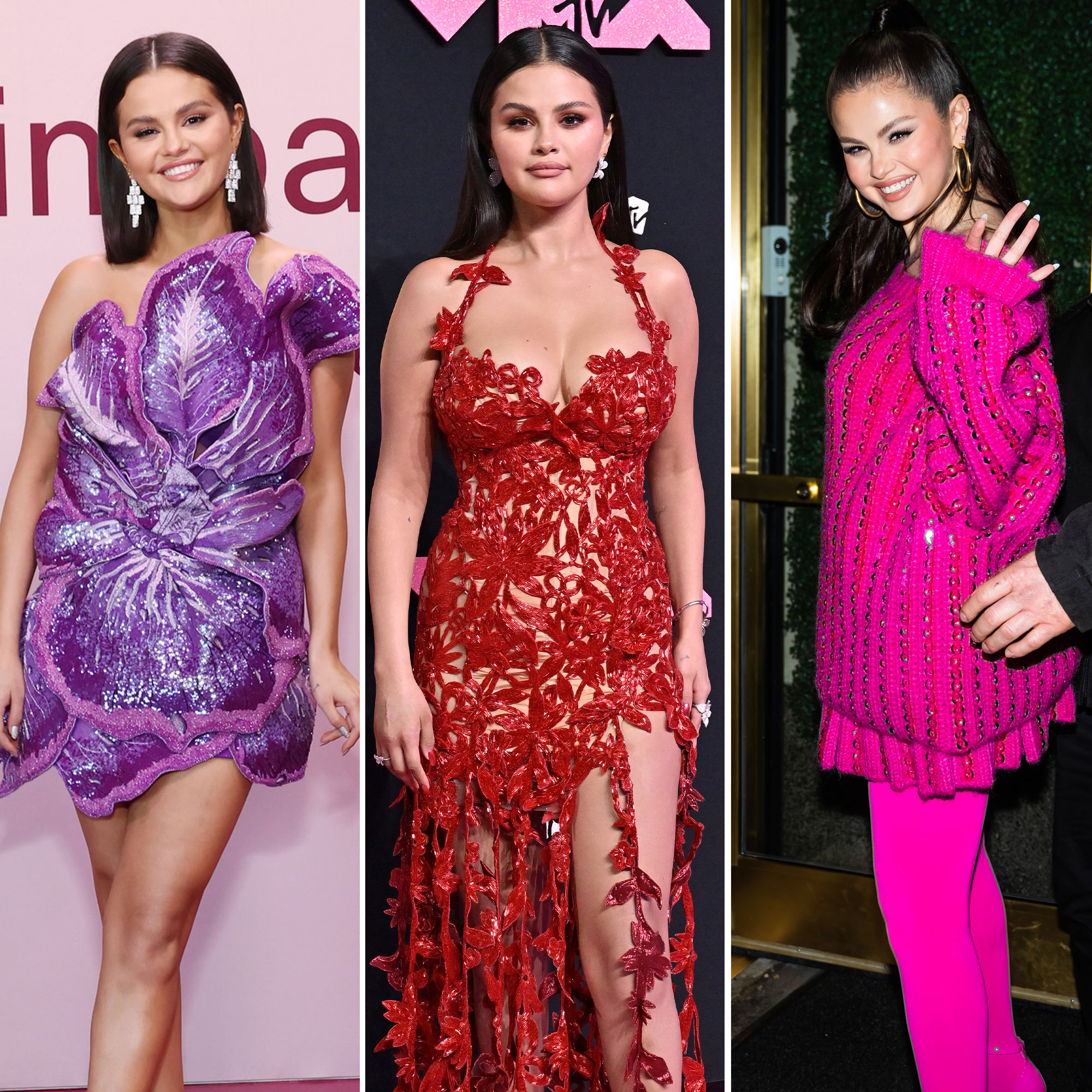 Get the look: Selena Gomez sports vivid spring-blossom outfit