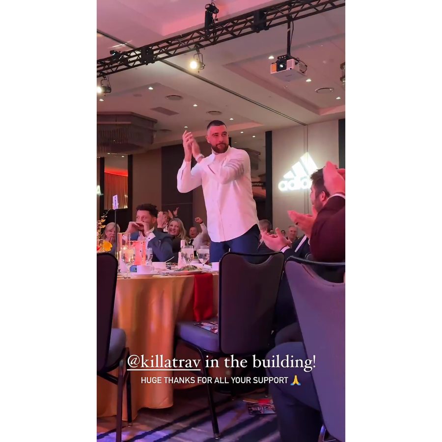 Travis Kelce Attends Patrick Mahomes Charity Gala in Kansas City as Taylor Swift Kicks Off Tour 4