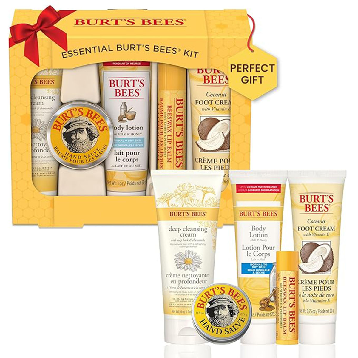 Burt's Bees Beeswax Lip Balm and Hand Salve Holiday Gift Set, 2 ct -  Mariano's
