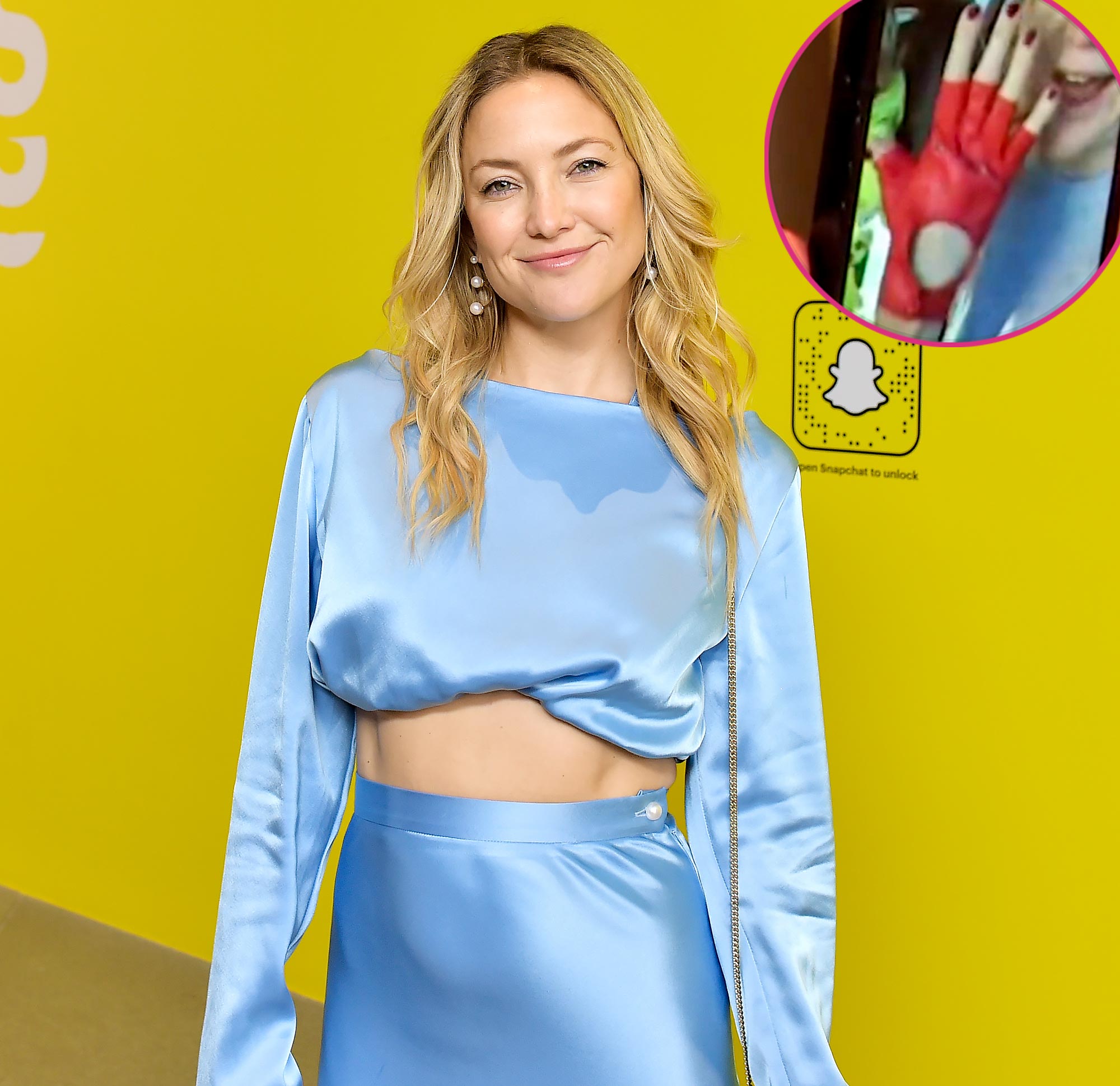 Kate Hudson gives a closer look at the bra top she wore to the Tom