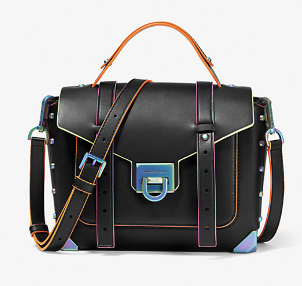 Michael Kors Purse Hamilton Medium Brown Signature Satchel Bag Leather Bag  Sale | eBay