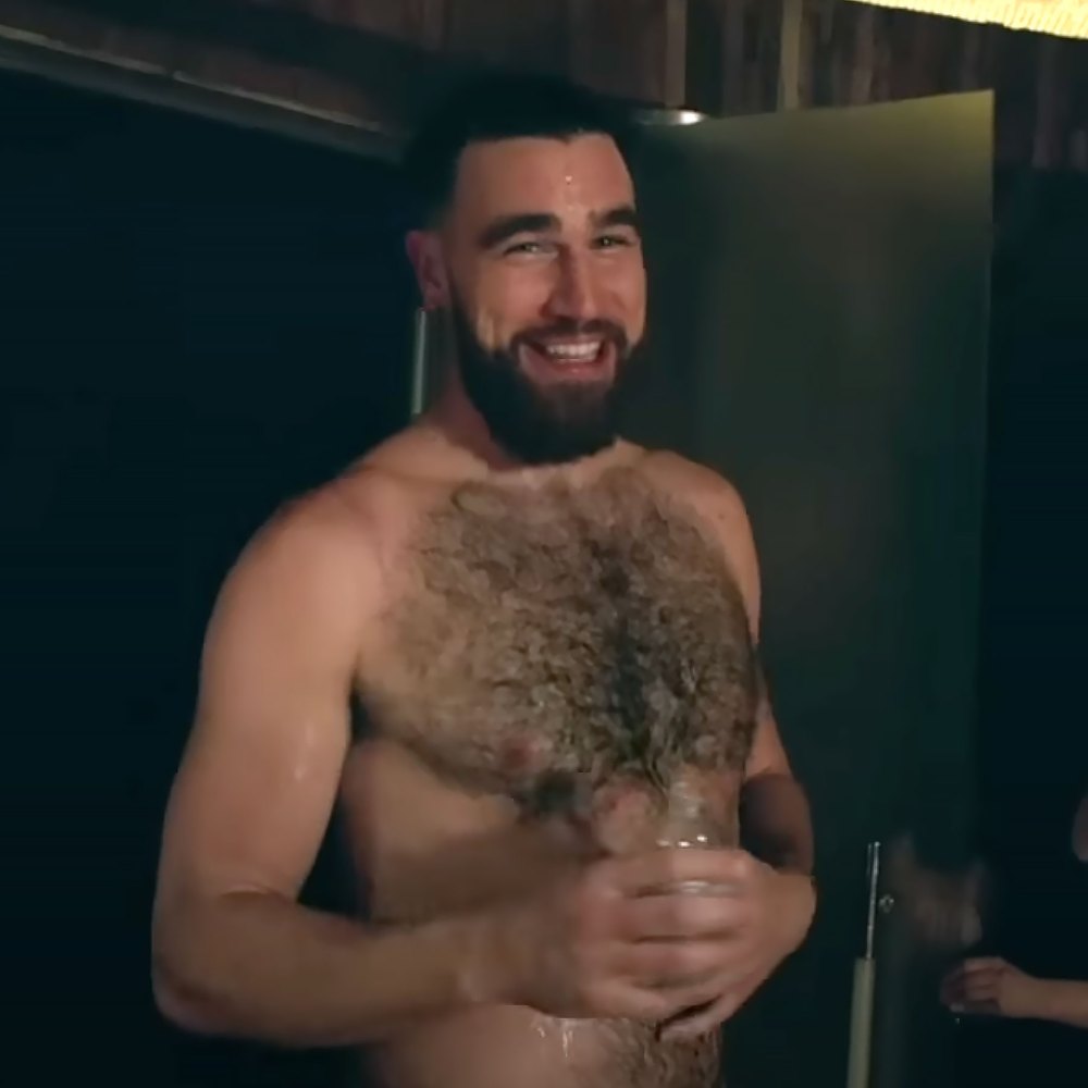 Travis Kelce Throwback Steamy Spa Day