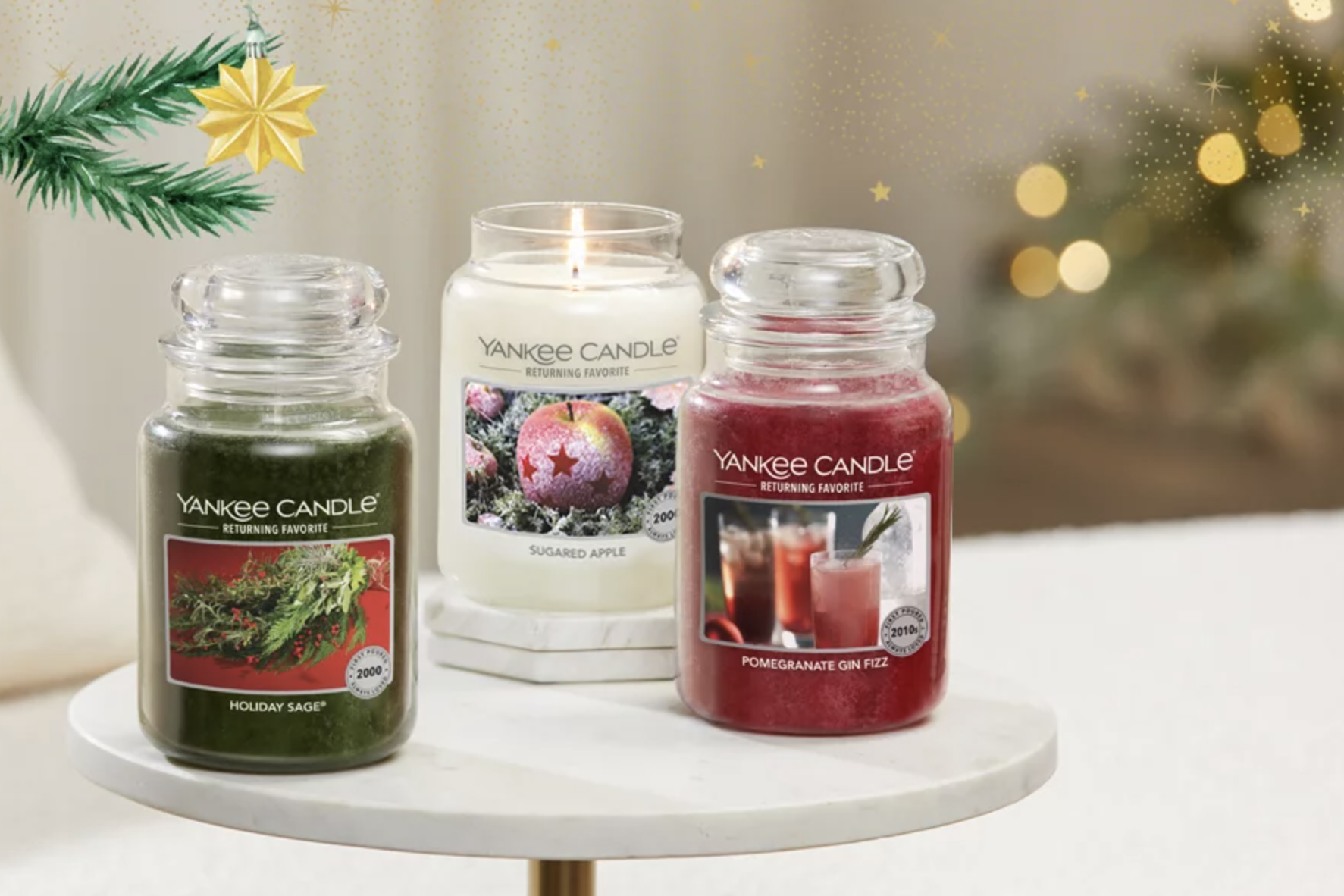 Yankee Candle Signature Christmas Gift Set – contains 2 Medium Jar Candles