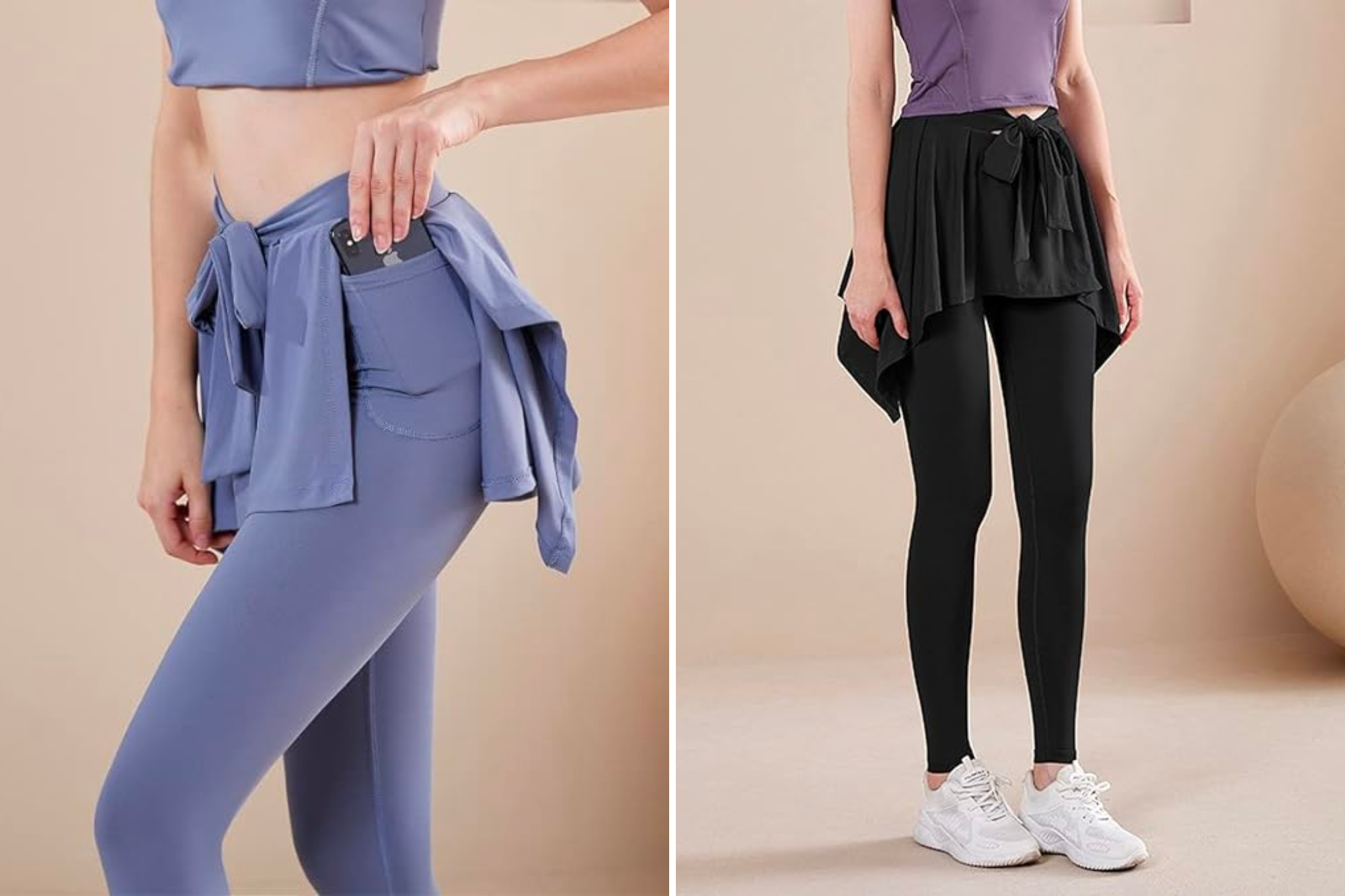 Athletic Skirt with full length Leggings Tennis Skirted Legging for Wo –  Anivivo