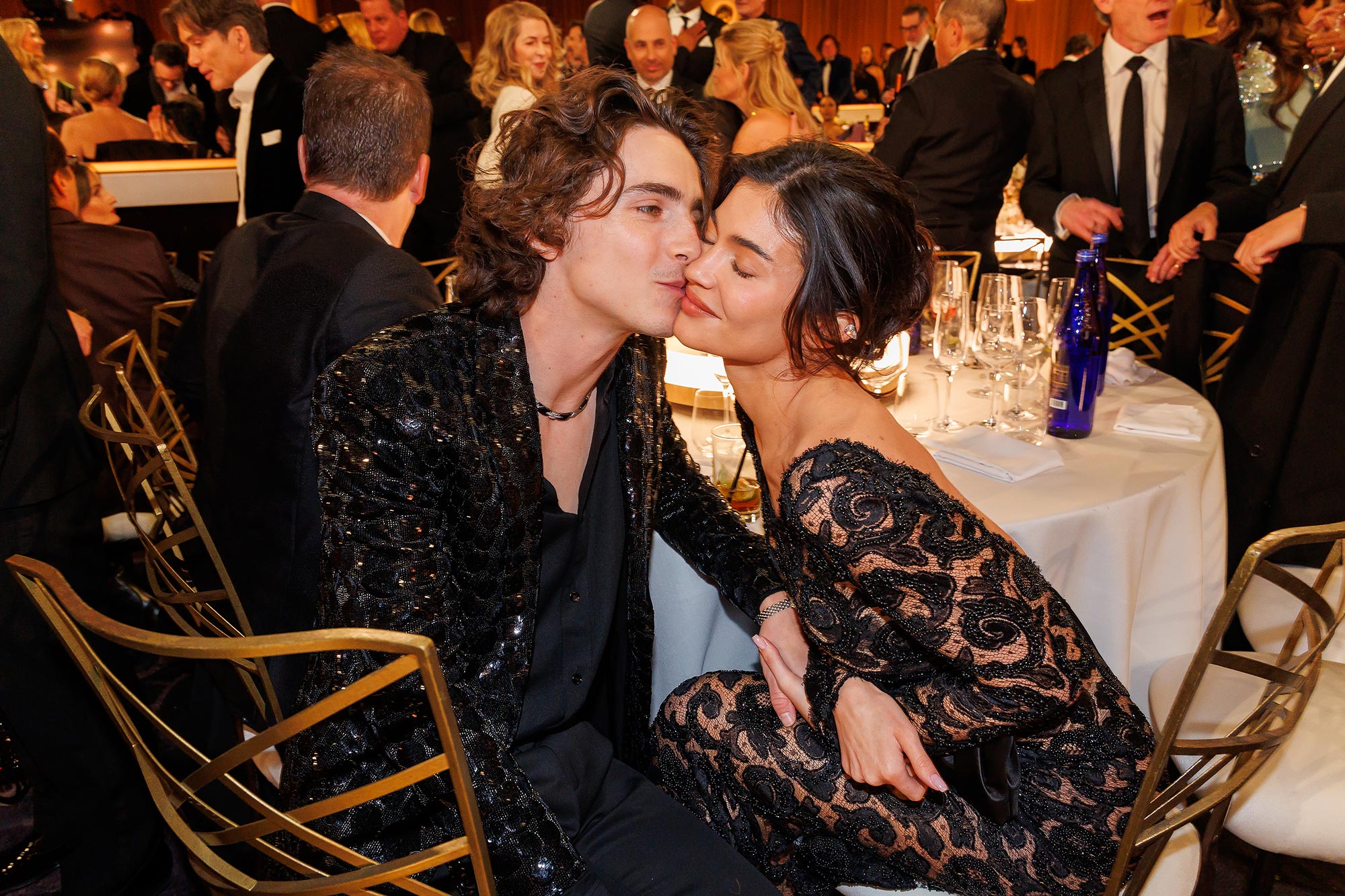 Kylie Jenner And Timothee Chalamet In Love And Getting Serious The   2405 Us Weekly Timothee Chalamet And Kylie Jenner 2024 Golden Globes 