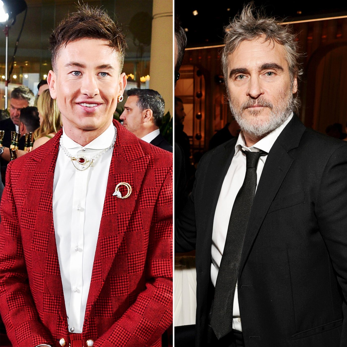 Batman Jokers Barry Keoghan and Joaquin Phoenix Meet at Golden Globes