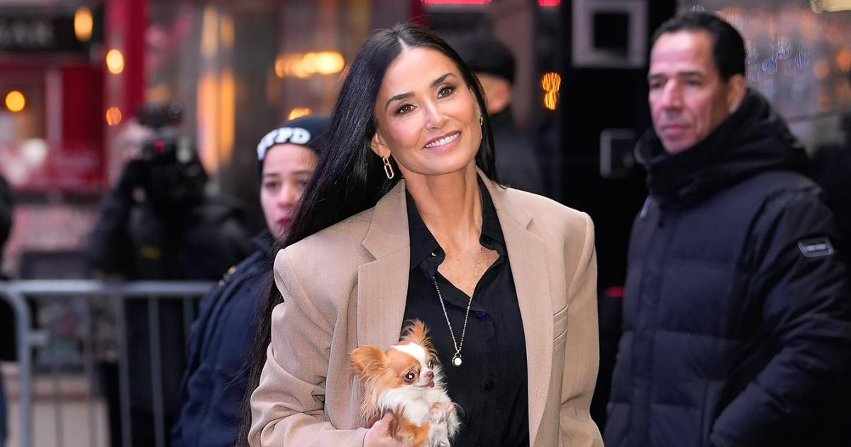 Demi Moore Opts for Wintry Neturals on ‘Good Morning America’ | Us Weekly
