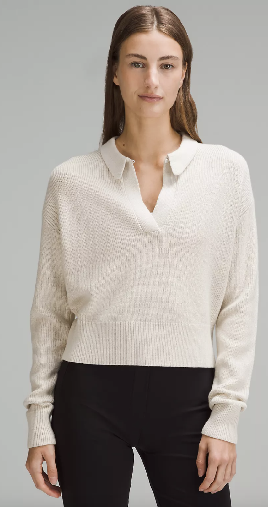 Lululemon Collared Merino Wool-Blend Sweater
