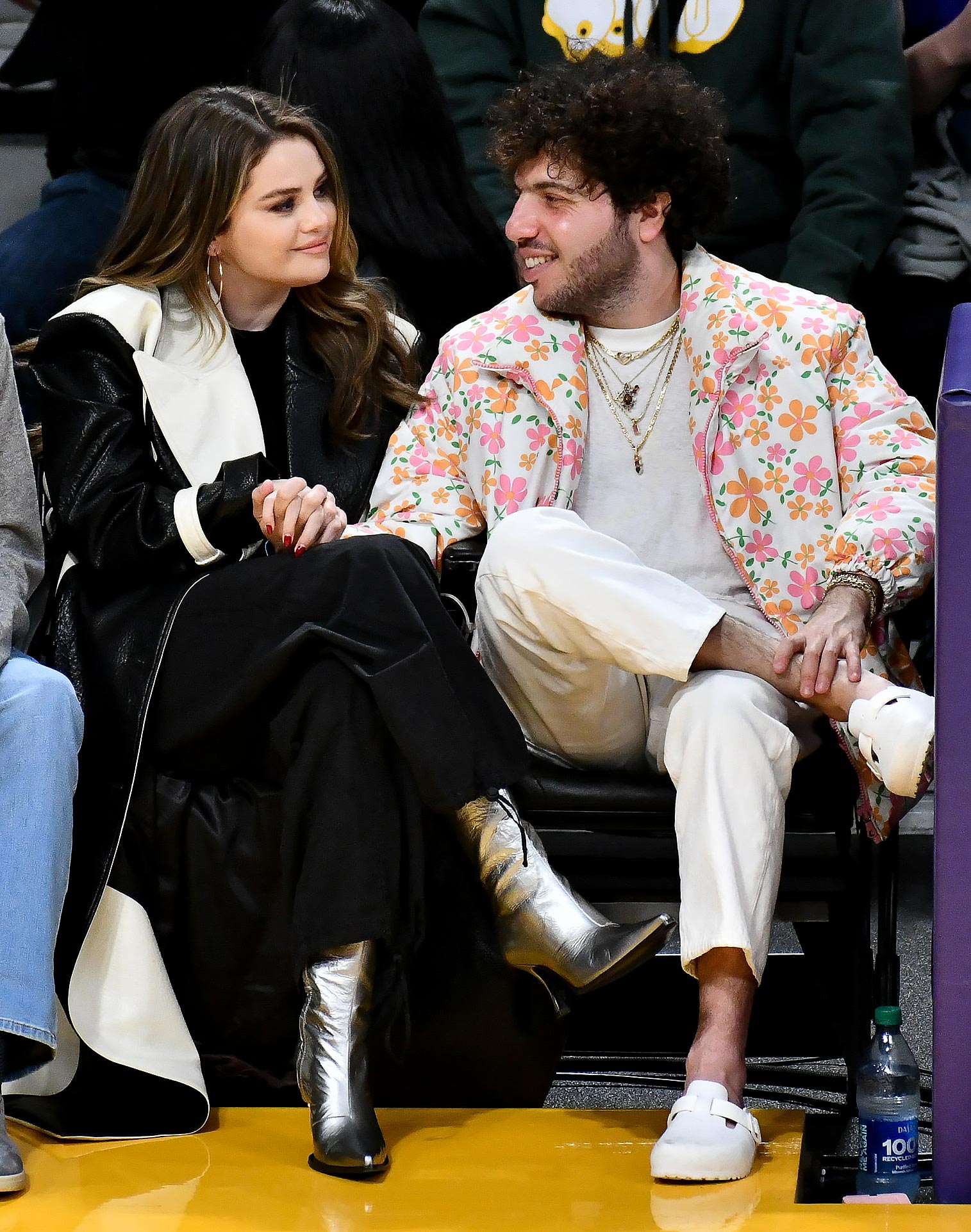 Selena Gomez and Benny Blanco Take Romance to the Lakers Game | Us Weekly