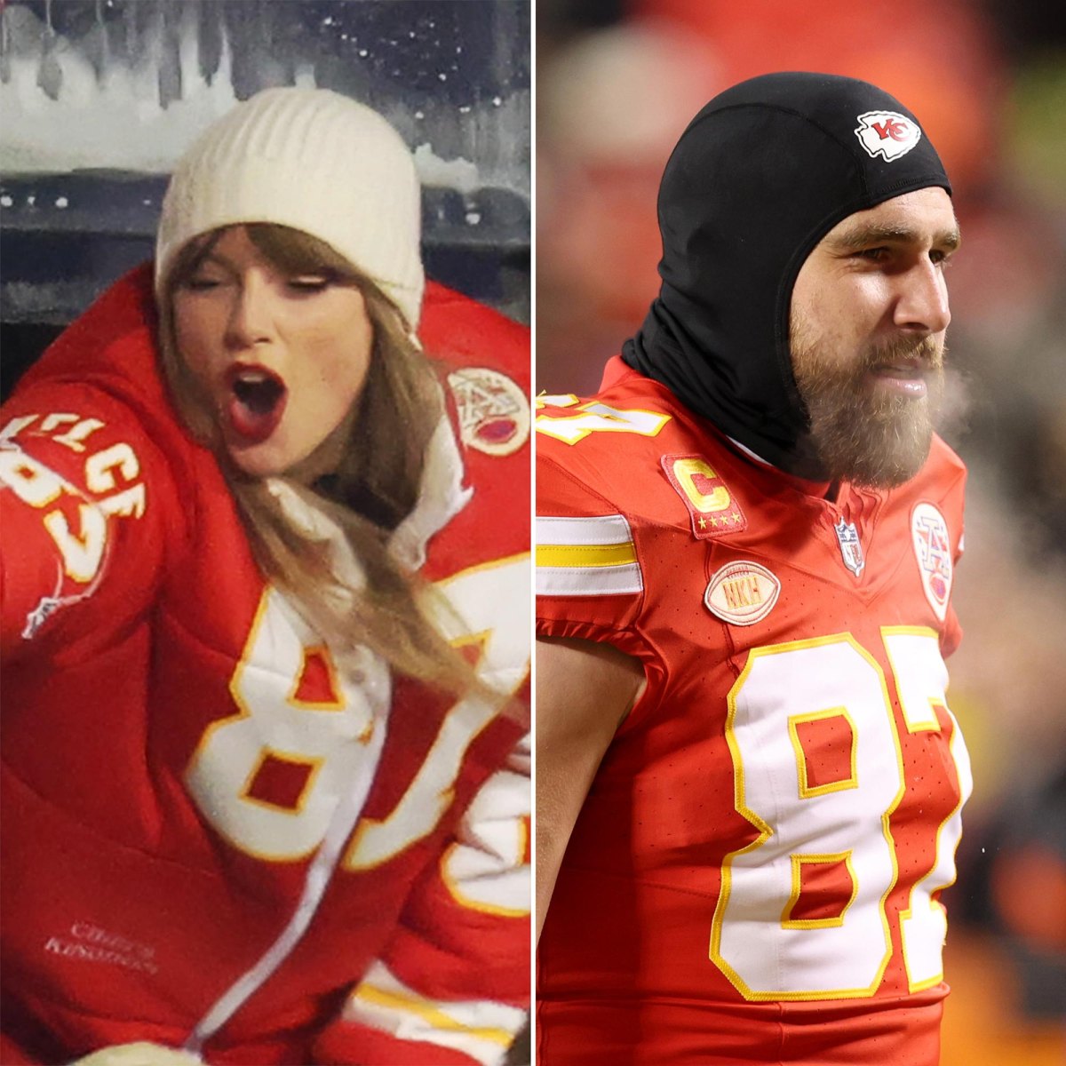 Taylor Swift Travis Kelce Leave Kansas City Chiefs Game Holding Hands Us Weekly