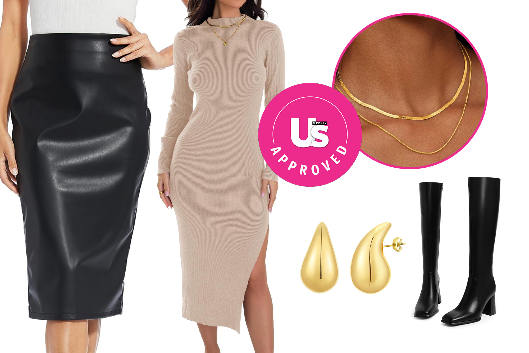 Black Leather Pencil Skirt Outfits (86 ideas & outfits)