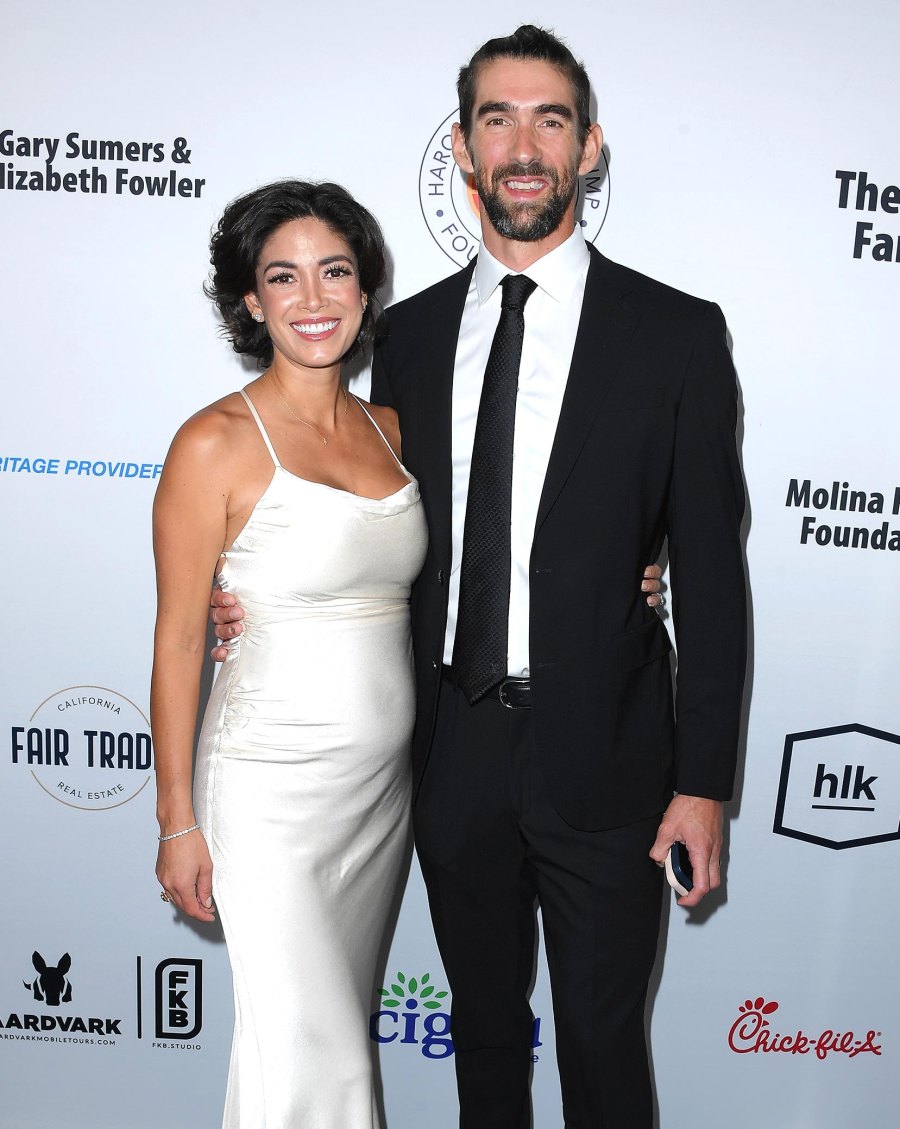 Olympic gold medalist Michael Phelps and wife Nicole Johnson