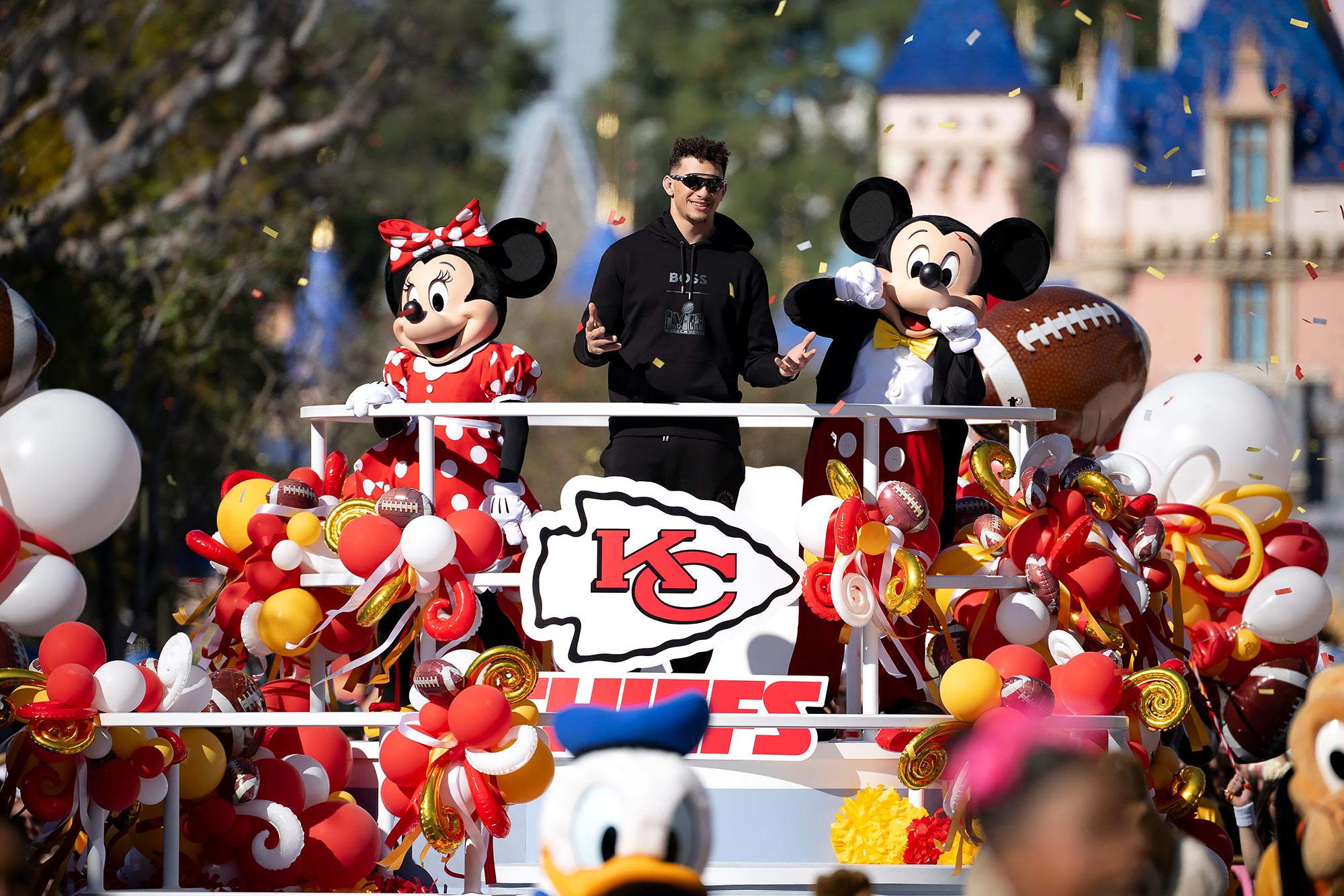 Patrick and Brittany Mahomes Bring Kids Stirling and Bronze to Disneyland After 2024 Super Bowl Win