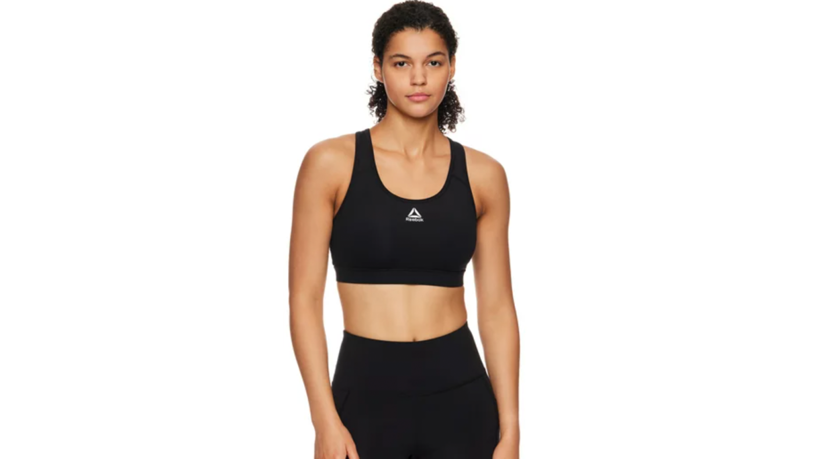 Women's Fitness High Support Sports Bra - 900 Black - black, black