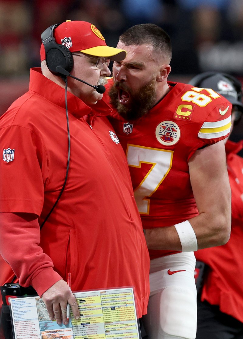 Travis Kelce Screams at Chiefs Coach Andy Reid at Super Bowl 2024 Us