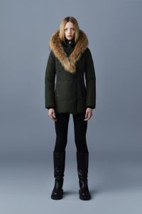 Mackage Adali Down Coat with Natural Fur Signature Mackage Collar