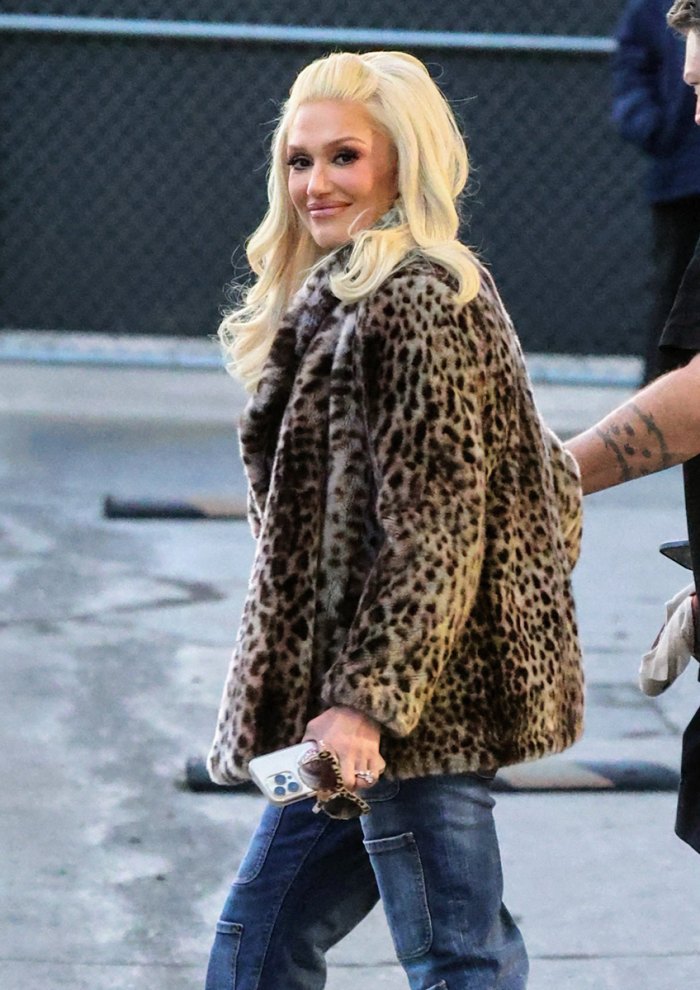 Gwen Stefani Embraces Her Wild Side in a LeopardPrint Coat Us Weekly