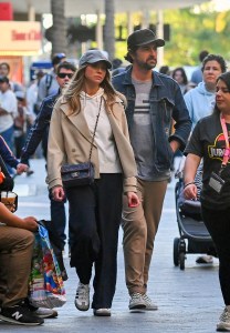 Stassi Schroeder and Beau Clark at Universal Studios Hollywood on February 22, 2024.