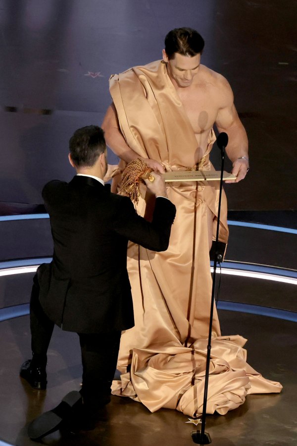 John Cena Presents at 2024 Oscars While Nearly Naked | Us Weekly