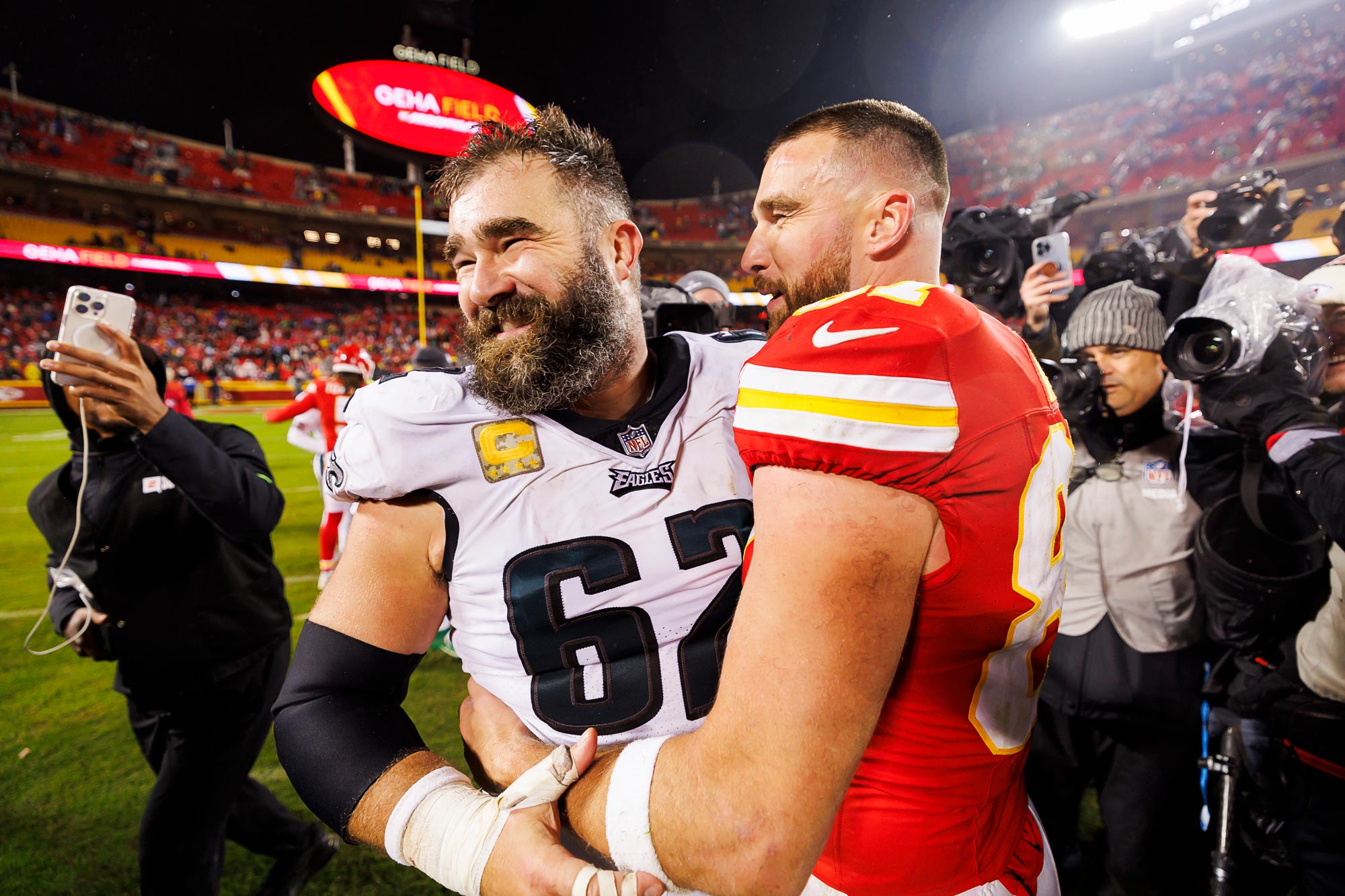 Jason Kelce's Emotional NFL Retirement Speech Moves Travis Kelce to Tears