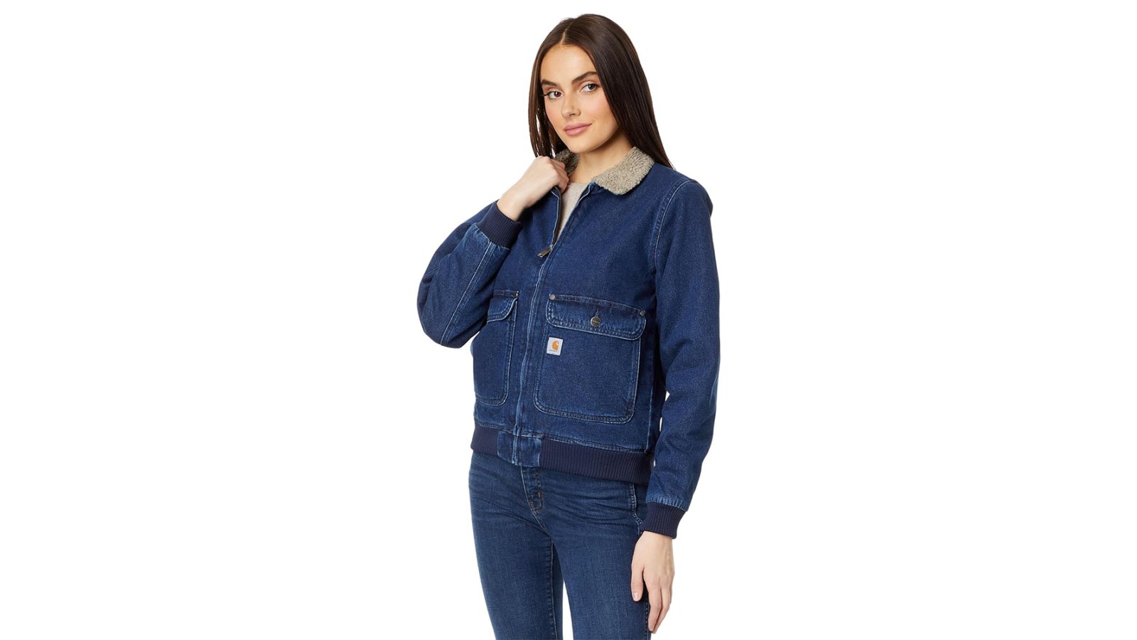 This Carhartt Sherpa-Lined Denim Jacket Is 40% Off