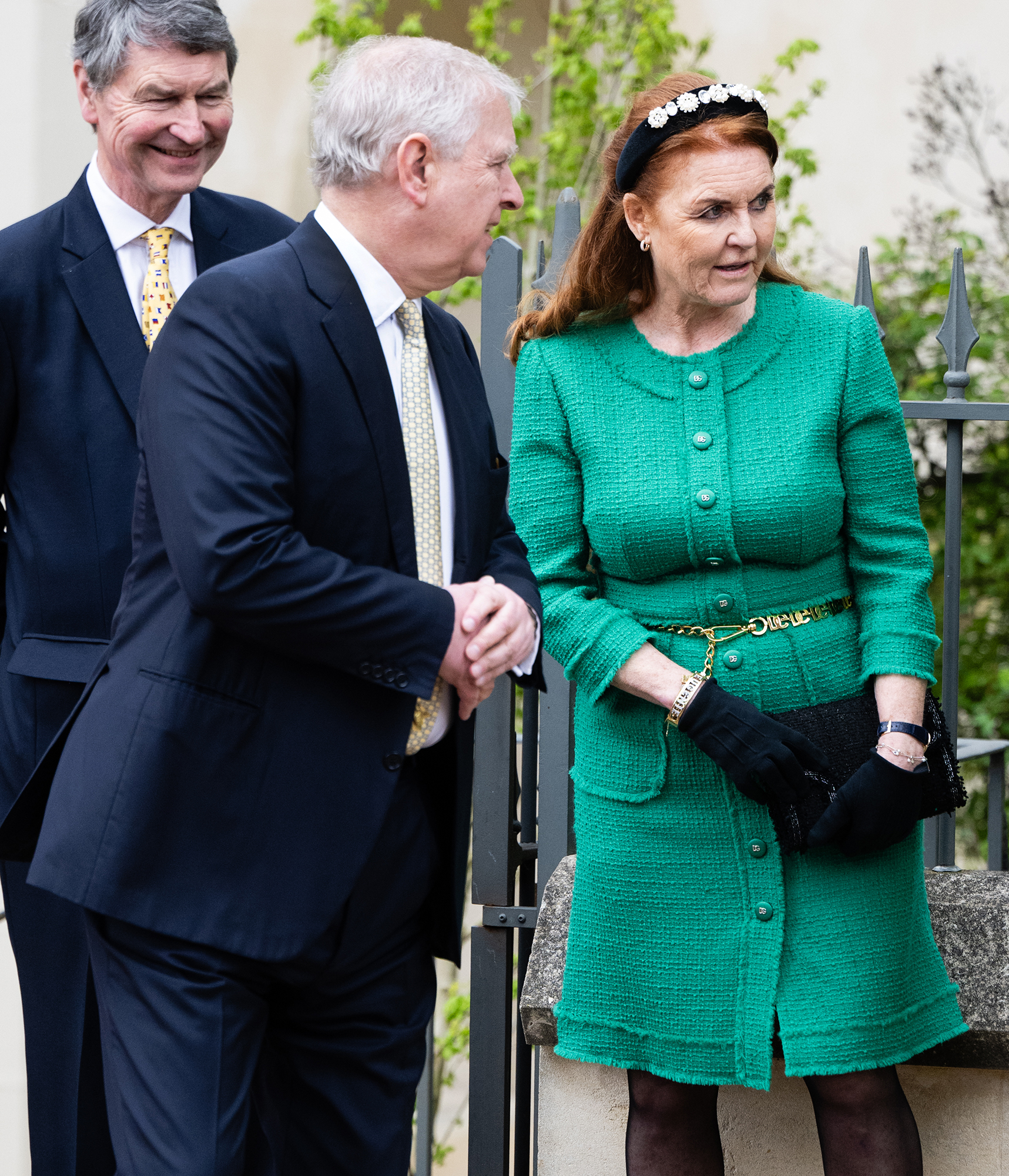 New Photo - Prince Andrew and Sarah Ferguson Step Out at Royal Family's Easter Service | SN42Y34 | 2024-04-01 23:08:01