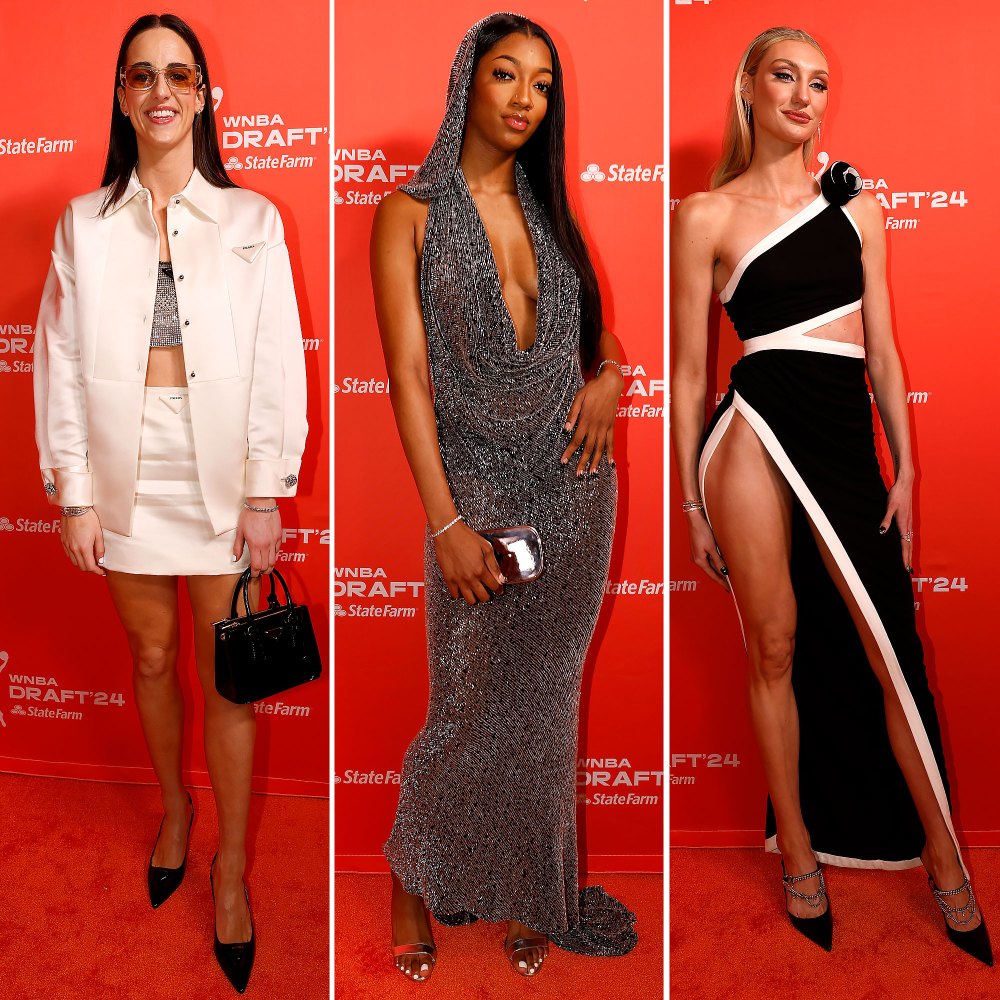 WNBA Draft 2024 Red Carpet See Caitlin Clark, Angel Reese and More