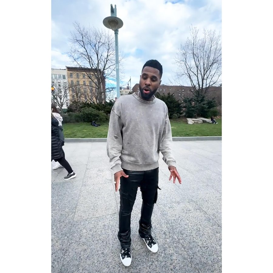 Jason Derulo Proves He Can Easily Workout in Any Outfit Even Leather Pants