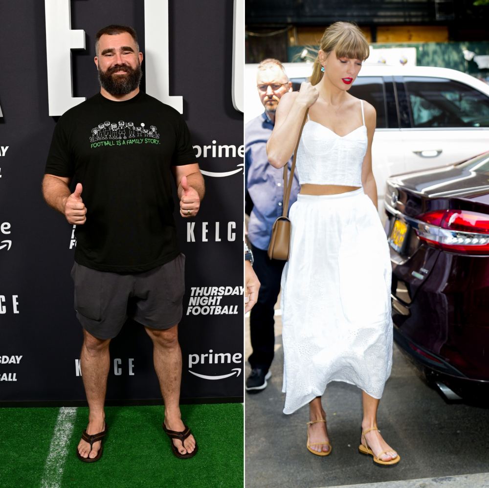 Jason Kelce and Taylor Swift