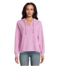 Time and Tru women's hoodie with split neck