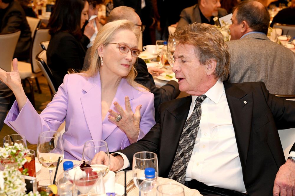 La breve amistad de Meryl Streep y Martin a través de los años 1