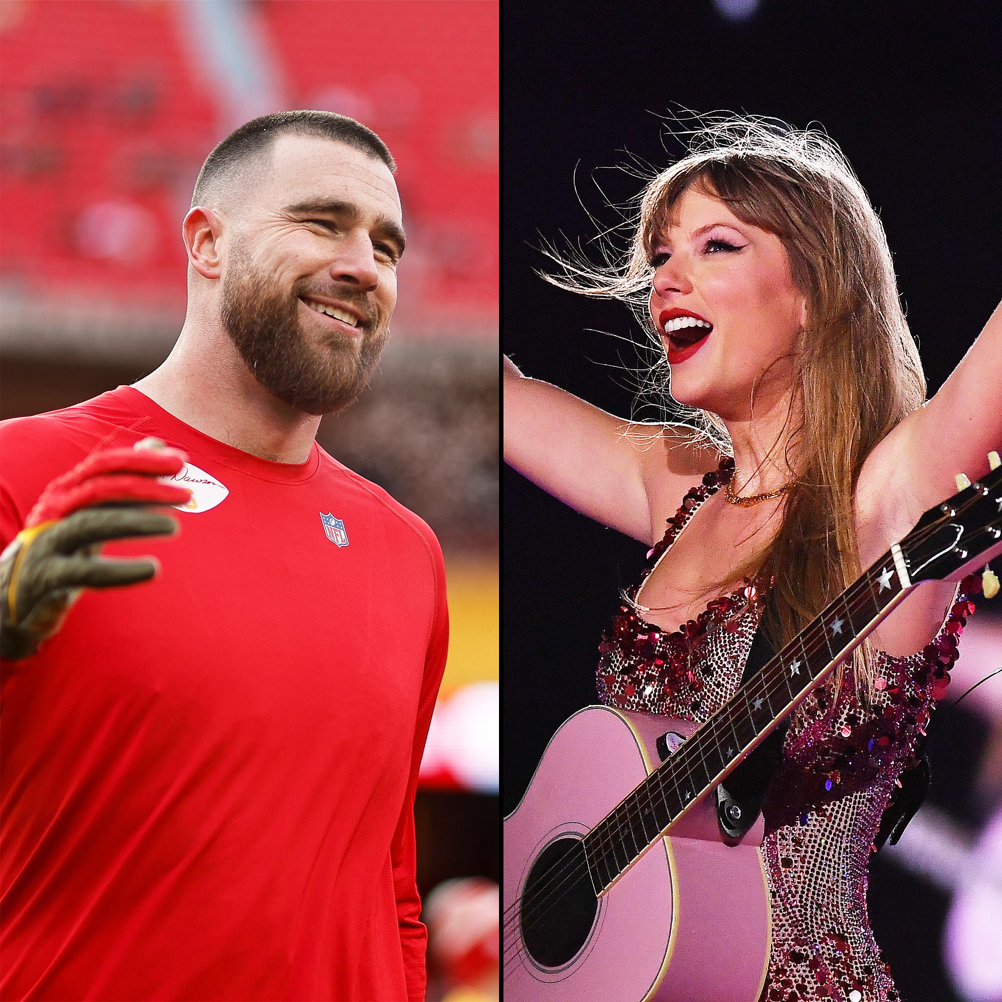 Travis Kelce Adorably Signs Taylor Swift Chiefs Jersey for Young Fan